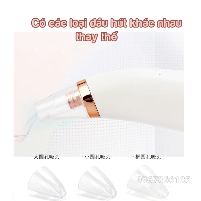 Máy hút mụn đầu đen BLACK HEAD cao cấp 3 đầu hút