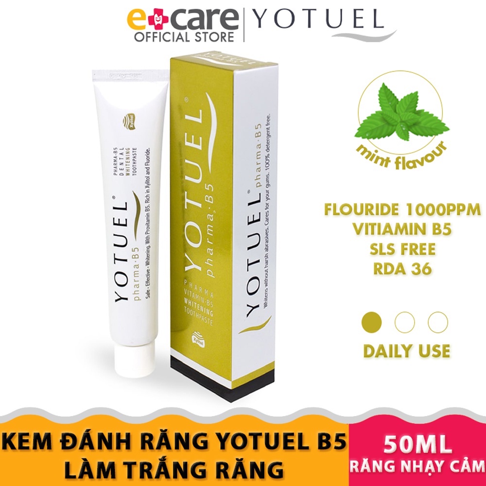 Kem đánh răng Yotuel Pharma B5 Whitening 50ml