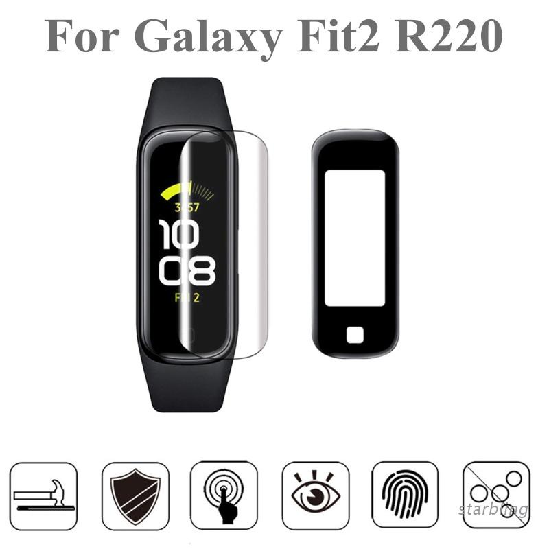 Set 3 Miếng Dán Tpu Mềm Trong Suốt Bảo Vệ Màn Hình Cho Đồng Hồ Thông Minh Samsung Galaxy Fit 2 Sm-R220 Smart Fit2 R220