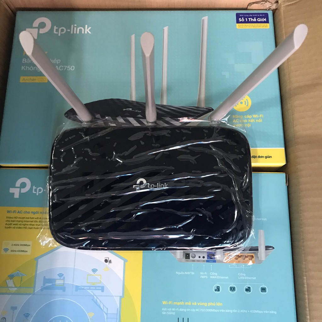 Bộ phát wifi Tp-Link Archer C20 AC750 mới 100% bảo hành chính hãng 2 năm | BigBuy360 - bigbuy360.vn