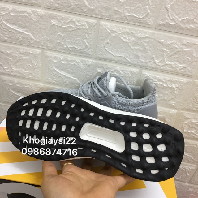 LV-NEW ⚡ [XẢ KHO] [SALE SỐC-SẴN HÀNG] Giày ultra boost 4.0 XÁM TRẮNG 36->43 [ĐEP CHUẨN ] 🔥 ✔️ : : : 🔥 XIÊU RẺ