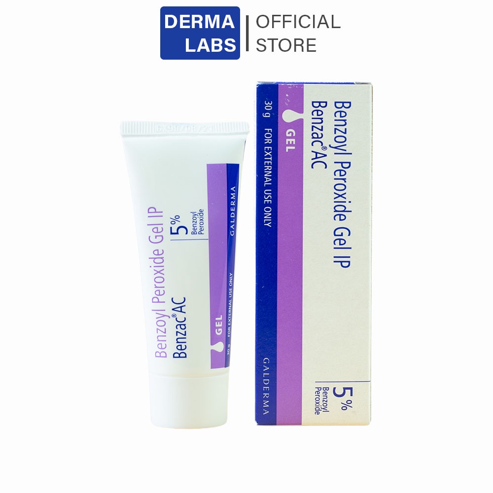 Benzac AC gel Ấn Độ  5% và 2.5% benzoyl peroxide, giảm mụn, hết mụn - by Harry