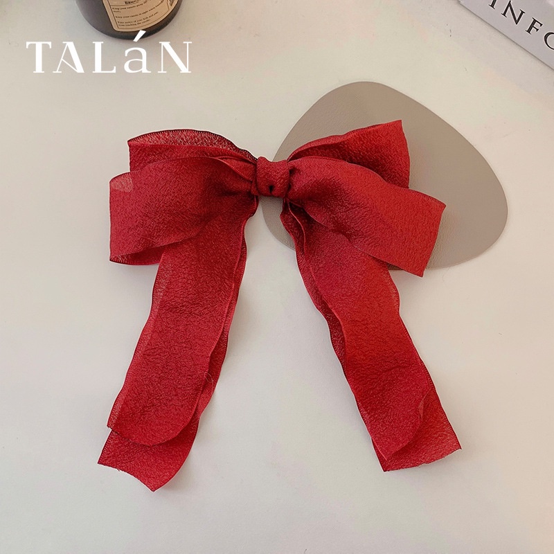 Kẹp tóc hình nơ phong cách Hàn Quốc thanh lịch thời trang cho nữ