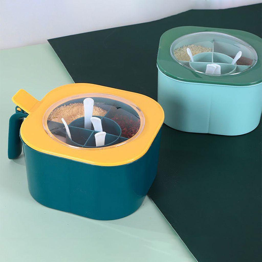 YIYU 1 Hộp Đựng Gia Vị Có Nắp Và Muỗng Nâng Chống Ẩm Tiện Dụng Cho Nhà Bếp TYLER1