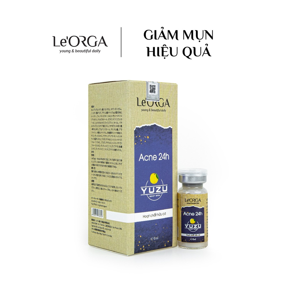 [Mã BMBAU50 giảm 7% đơn 99K] Serum Cho Da Mụn Le'Orga - Acne 24h Tinh Chất Giảm Mụn Cho Da Dầu Da Nhạy Cảm 8ml