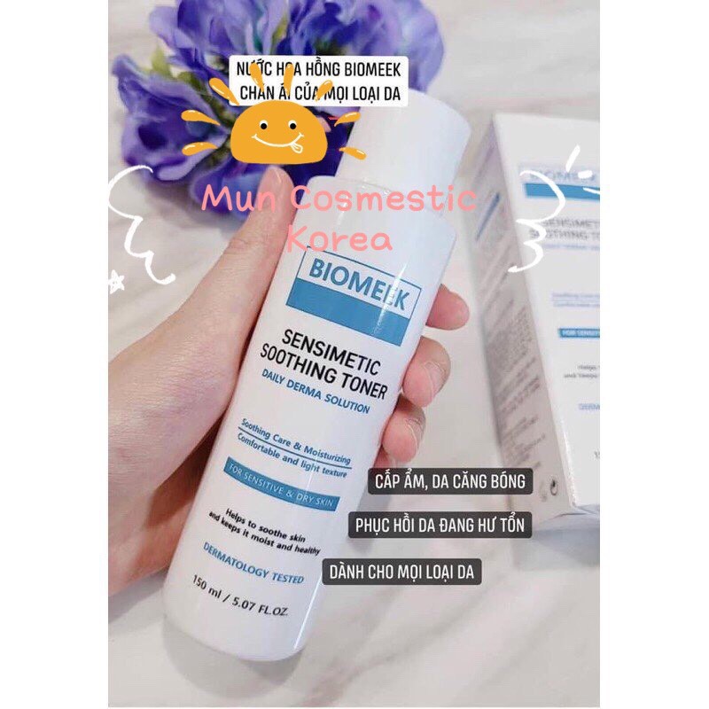 Nước Hoa Hồng  Biomeek 150ml-Cho Da Nhạy Cảm, Se Khít Lỗ Chân Lông, Kiềm Dầu