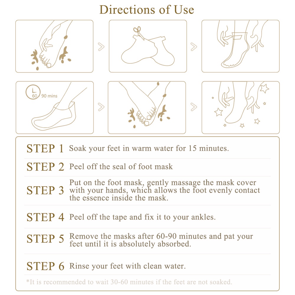 1 Cặp Mặt Nạ Chân Breylee Chiết Xuất Dầu Dừa Dưỡng Ẩm Trắng Da