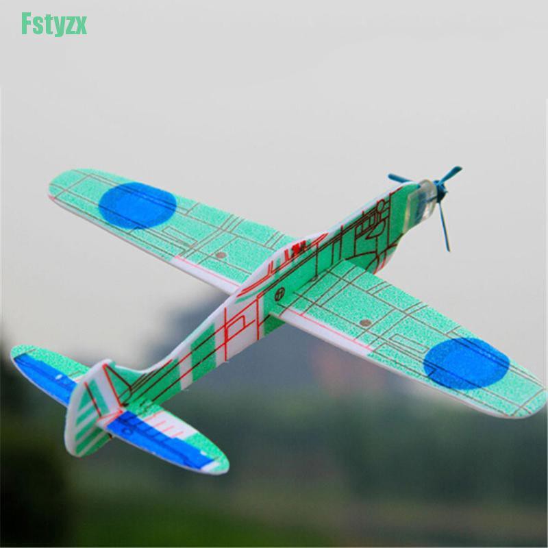 Máy bay xốp ném tay kích thước 19cm vui nhộn ftyzx
