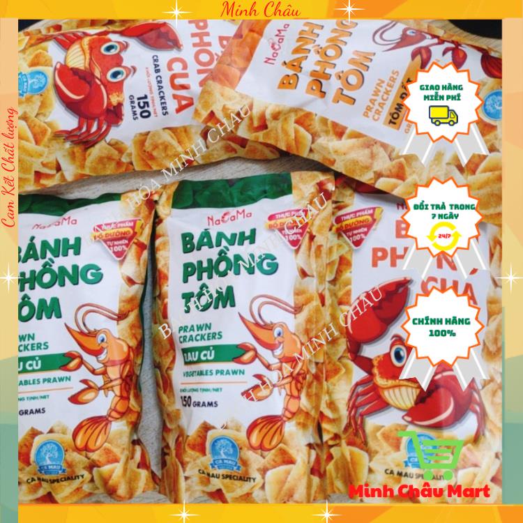 Bánh Phồng Tôm Vị Tôm Đất/ Vị Rau Củ/ Vị Cua NaCaMa 150g