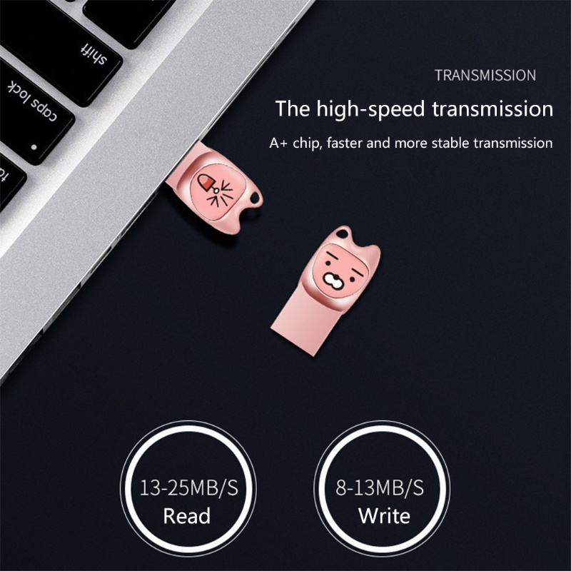Đĩa U Mini OEM Bằng Kim Loại Họa Tiết Hoạt Hình Sáng Tạo 16GB