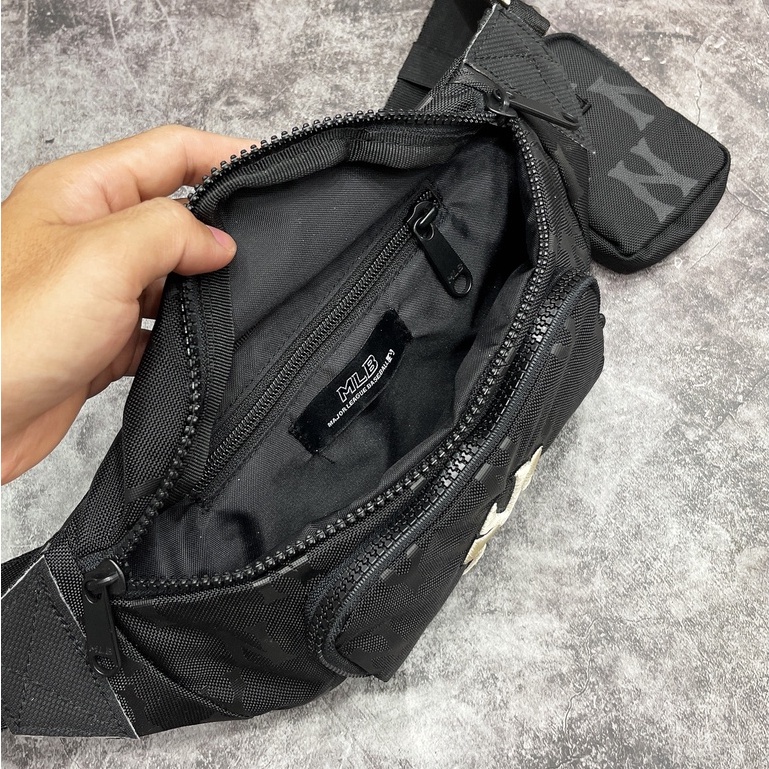 [ HÀNG NEW SALE ] COMBO Túi đeo chéo / Túi bao tử NY MONOGRAM WAIST BAG BLACK - MÃ MỚI 2022 | XUẤT DƯ XỊN 100% || CÓ SẴN