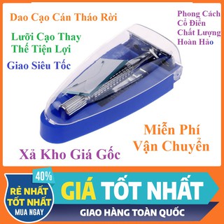 Dao Cạo Râu Phong Cách Truyền Thống Lưỡi Lam Có Gương - Sẵn Lưỡi Lam - Dễ Thay Thế - Tiện Dùng - Hàng Chất Lượng Cao
