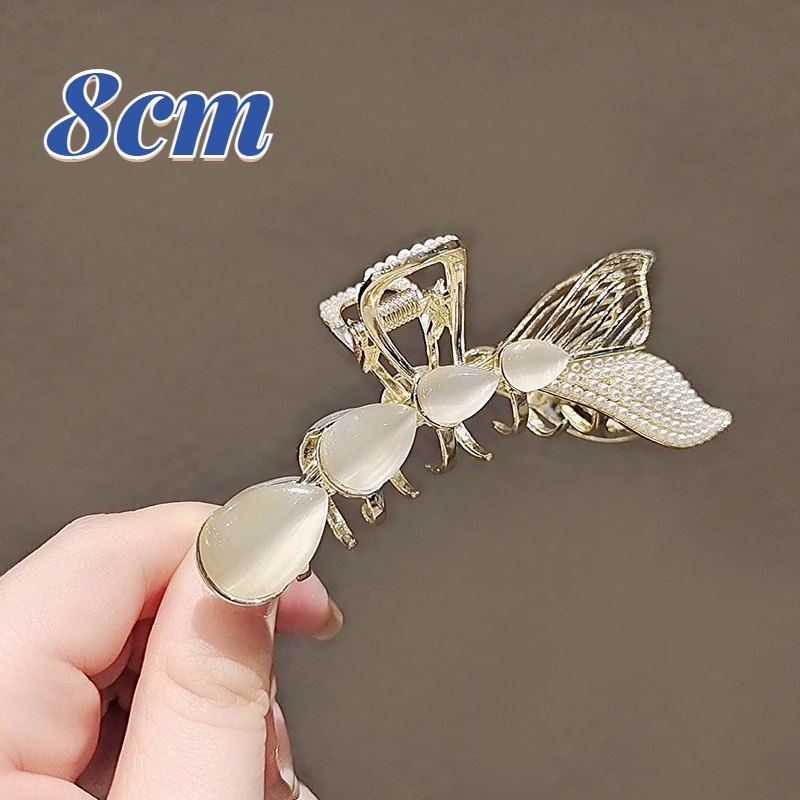 Kẹp Tóc Kim Loại Hình Đuôi Cá Phong Cách Hàn Quốc Cho Nữ