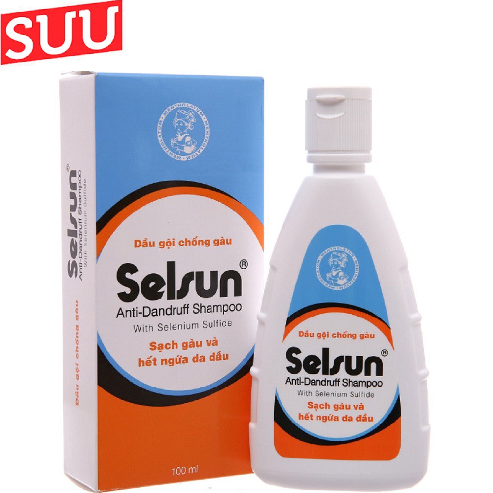 Dầu Gội Chống Gàu Selsun 100ml, sạch gầu hết ngứa da đầu, cam kết 100% chính hãng