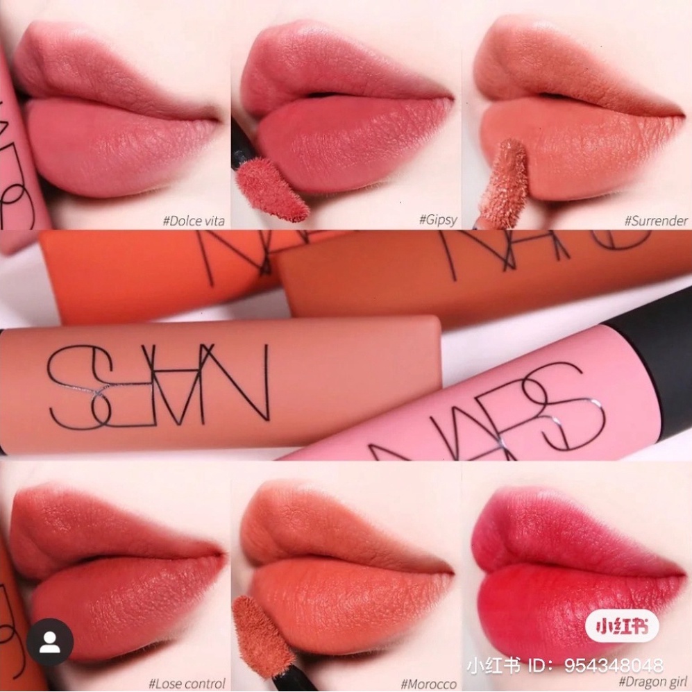 Son kem lì Nars Air Matte Lip Color chất nhẹ, mịn môi