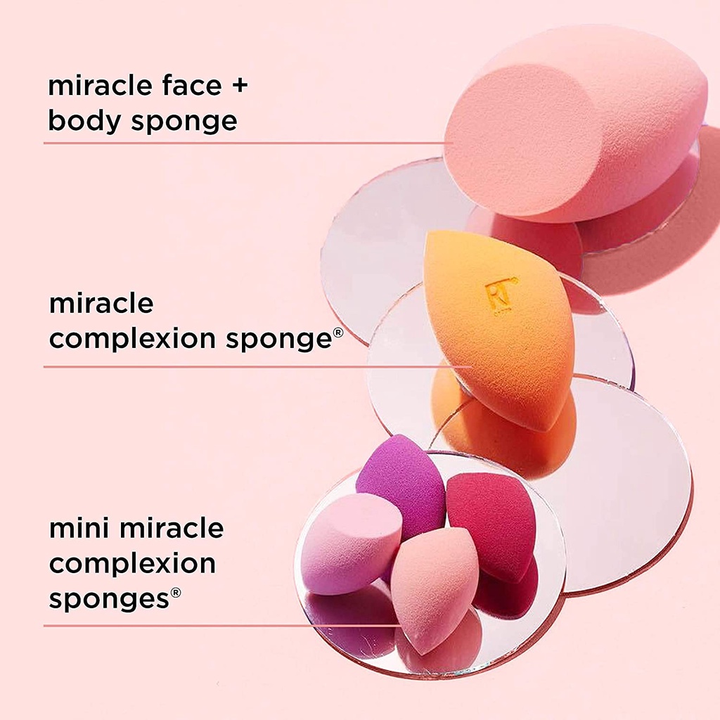 Set 4 Bông Mút Real Techniques 4 Mini Miracle Complexion Sponges (4 pcs)