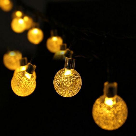 Đèn led bi bọt trang trí ngoài trời, chống nước, 10 mét - có giắc nối tiếp
