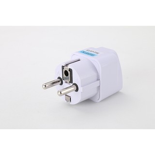 Phích cắm Hàn Quốc, Đức, Pháp, Châu Âu du lịch chuyển đổi từ 3 chân sang 2 chân