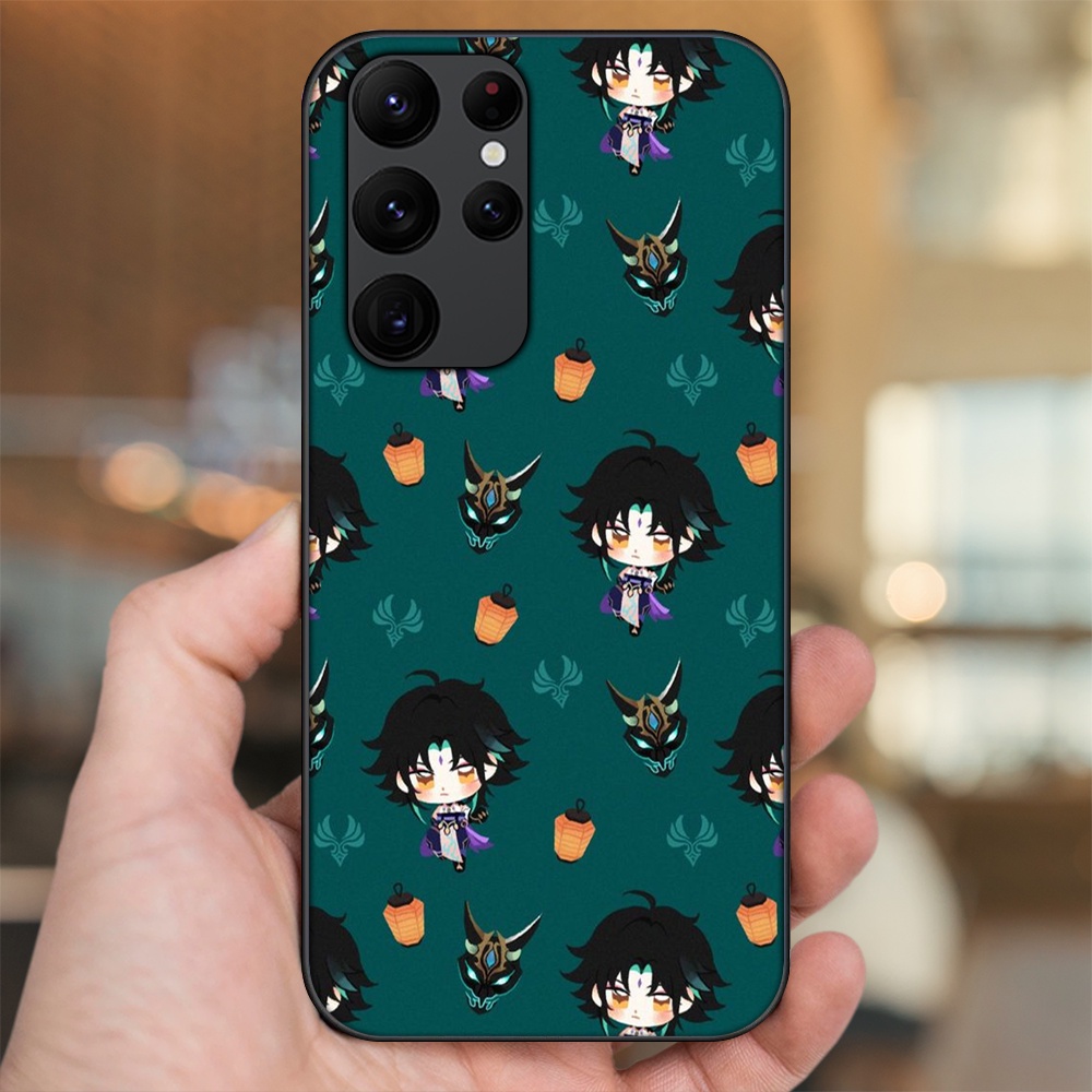 Ốp lưng Samsung S20 Ultra viền đen in hình Xiao Genshin Impact