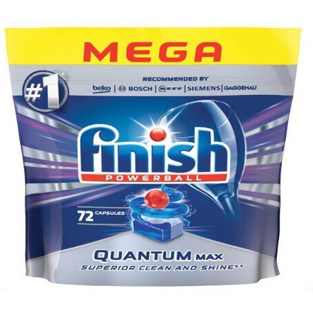 Viên rửa bát finish quantum max 72 viên