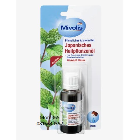 Tinh dầu Bạc Hà Mivolis Japanisches Đức 30ML