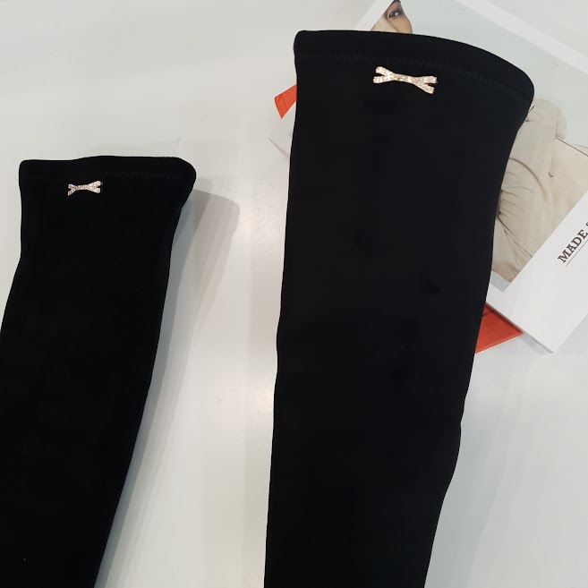 Giày boot nữ da lộn B SHOES, boot đùi siêu sang chảnh, chất lộn chun cao cấp ôm chân, không tụt B29