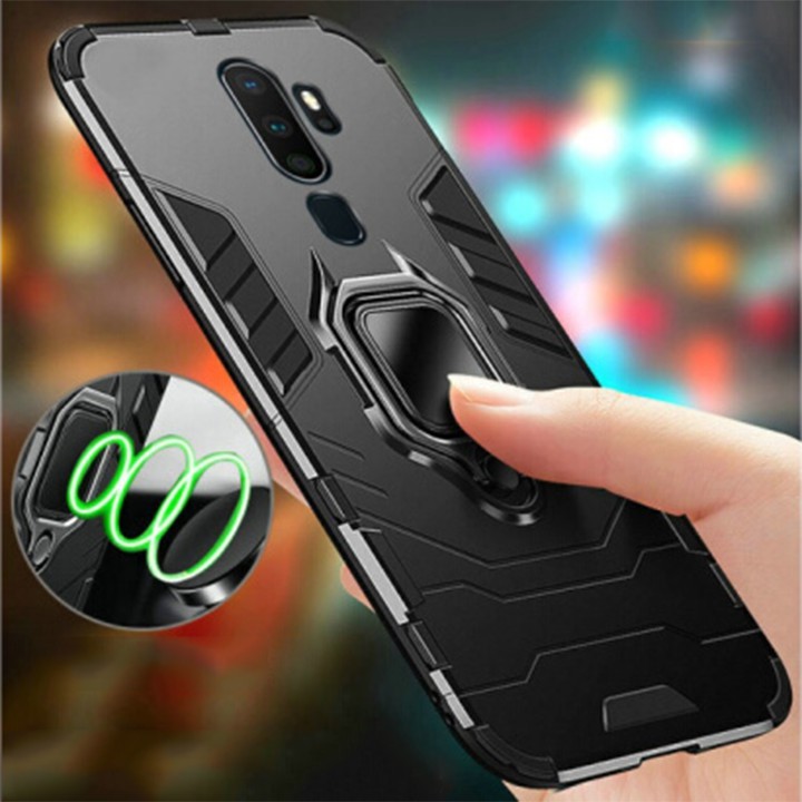 Ốp lưng ❤️FREESHIP❤️ Ốp lưng oppo a5 2020, a9 2020, a31,oppo f11, oppo f11 pro Ironman chống sốc kèm iring chống lưng