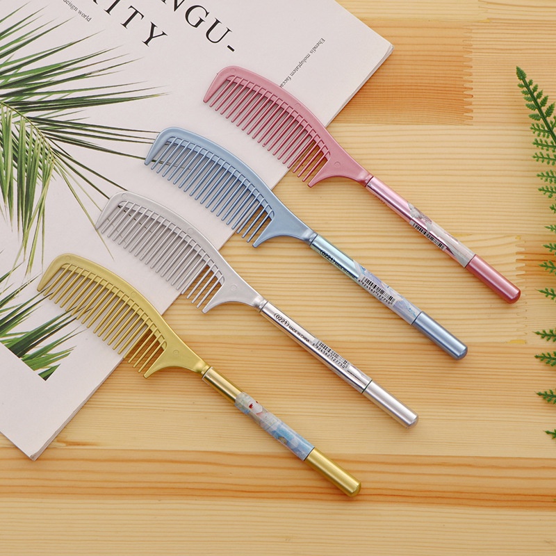 Bút mực gel hình cây lược hoạt họa sáng tạo độc đáo dành cho học sinh