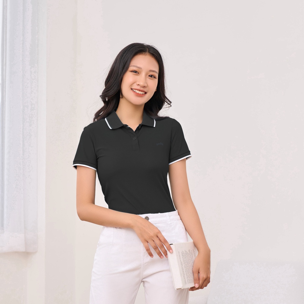 Áo polo nữ YODY vải pique mắt chim giữ form, thoáng mát, mềm mại - NPS32