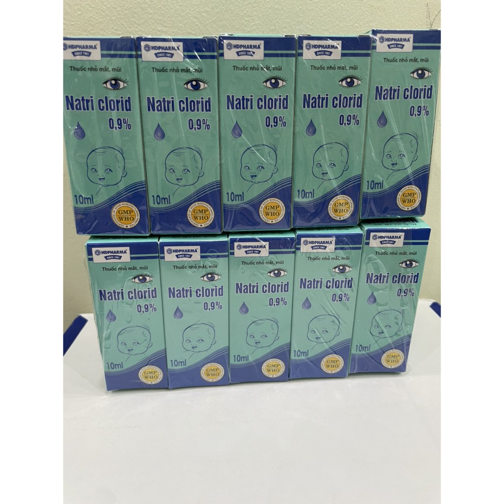 Nước muối sinh lý Nacl 0,9% lọ 10ml