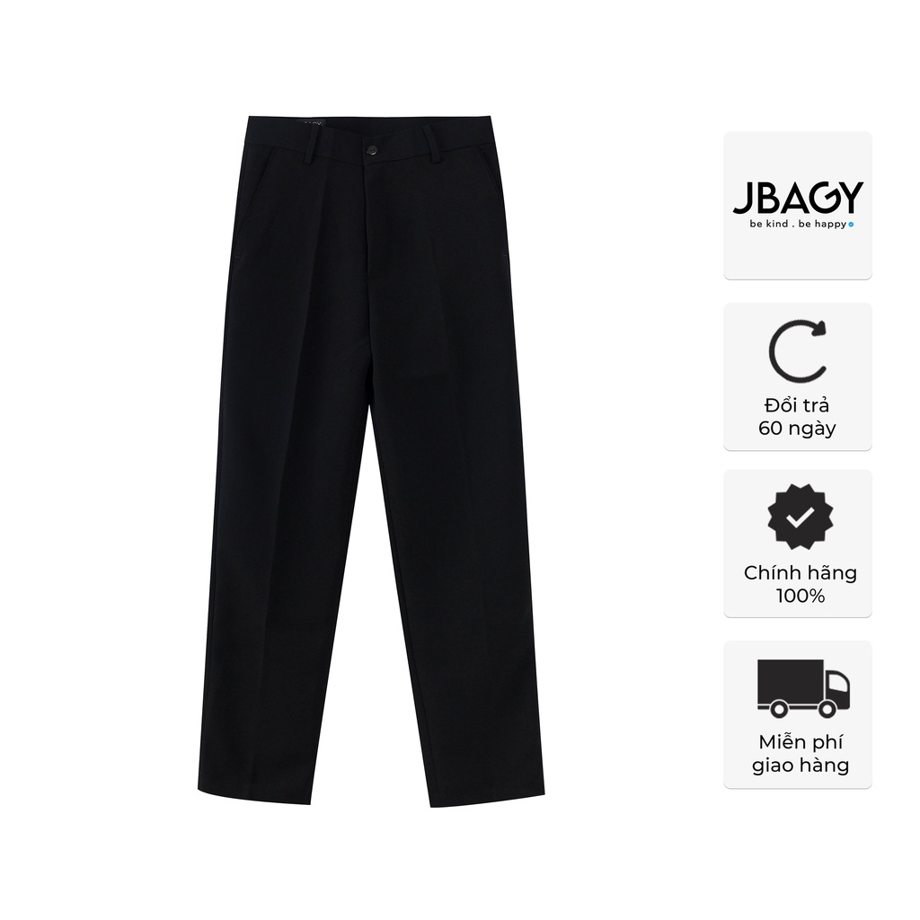 Quần âu nam hàn quốc JBAGY ống rộng dáng suông thiết kế một khuy trước - JA0101