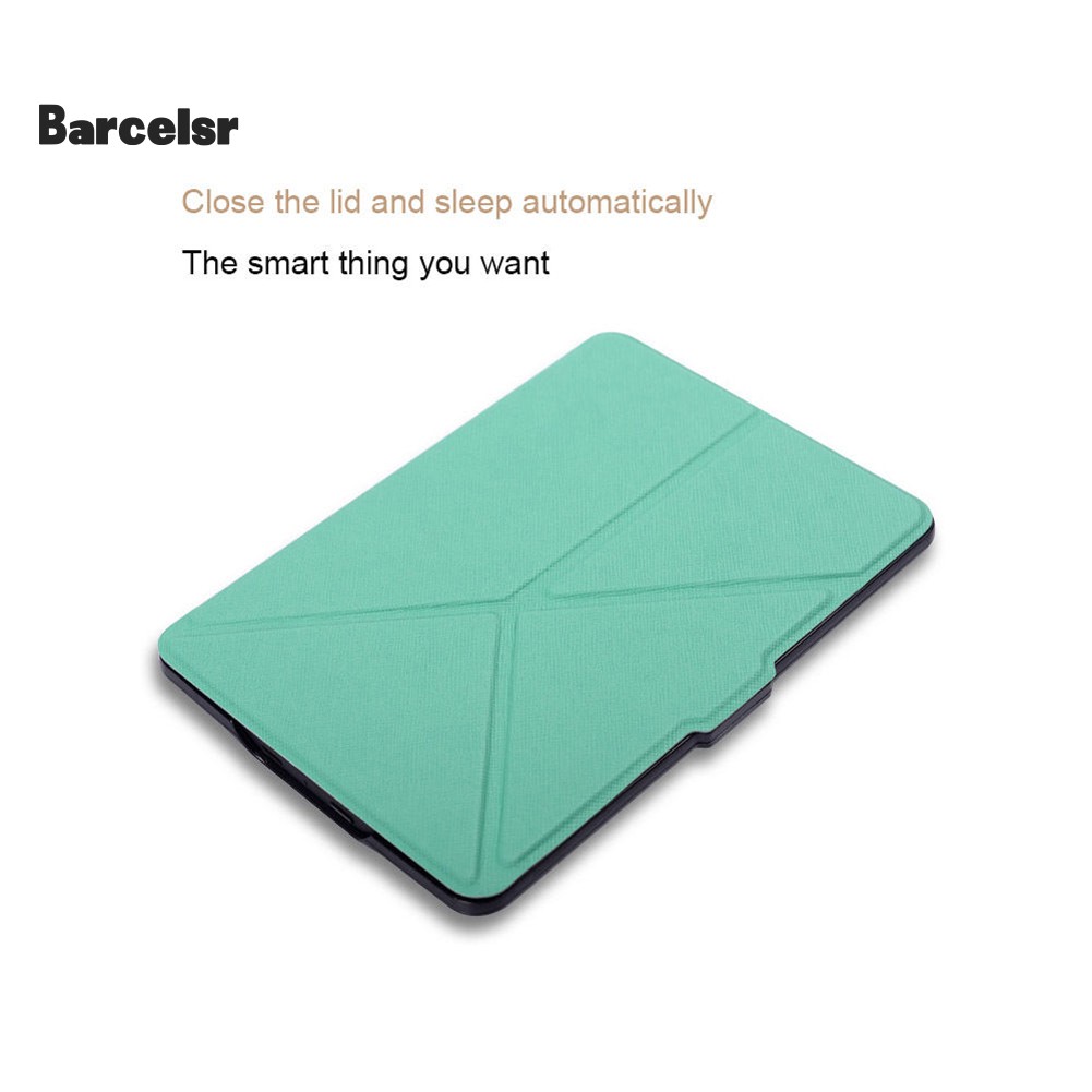 Bao da máy đọc sách giả gia kiểu origami hít nam châm kiêm giá đỡ cho Kindle Paperwhite 1 2 3 | BigBuy360 - bigbuy360.vn
