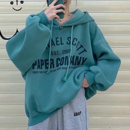 [Áo hoodie nữ form rộng thời trang unisex hàn quốc], Áo hoodie unisex nữ in chữ thời trang ulzzang hàn quốc
