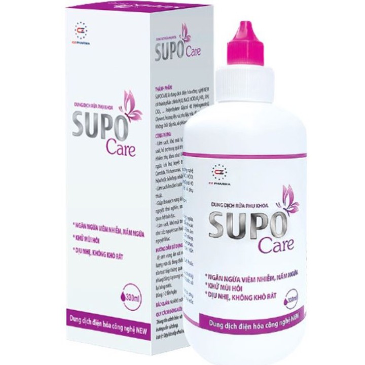 Dung Dịch Rửa Phụ Khoa SUPO Care (Chai 330ml) - Ngừa Viêm Nhiễm, Nấm Ngứa - Coastlinecare Pharmacy