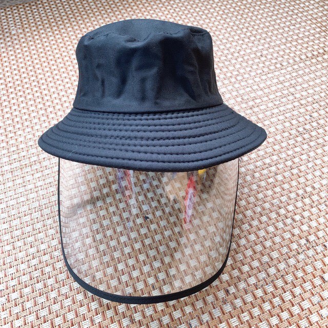 Mũ nón kaki cao cấp chắn giọt bắn - Mũ chắn dịch có khóa kéo, có thể tháo màn chắn khi hết dịch