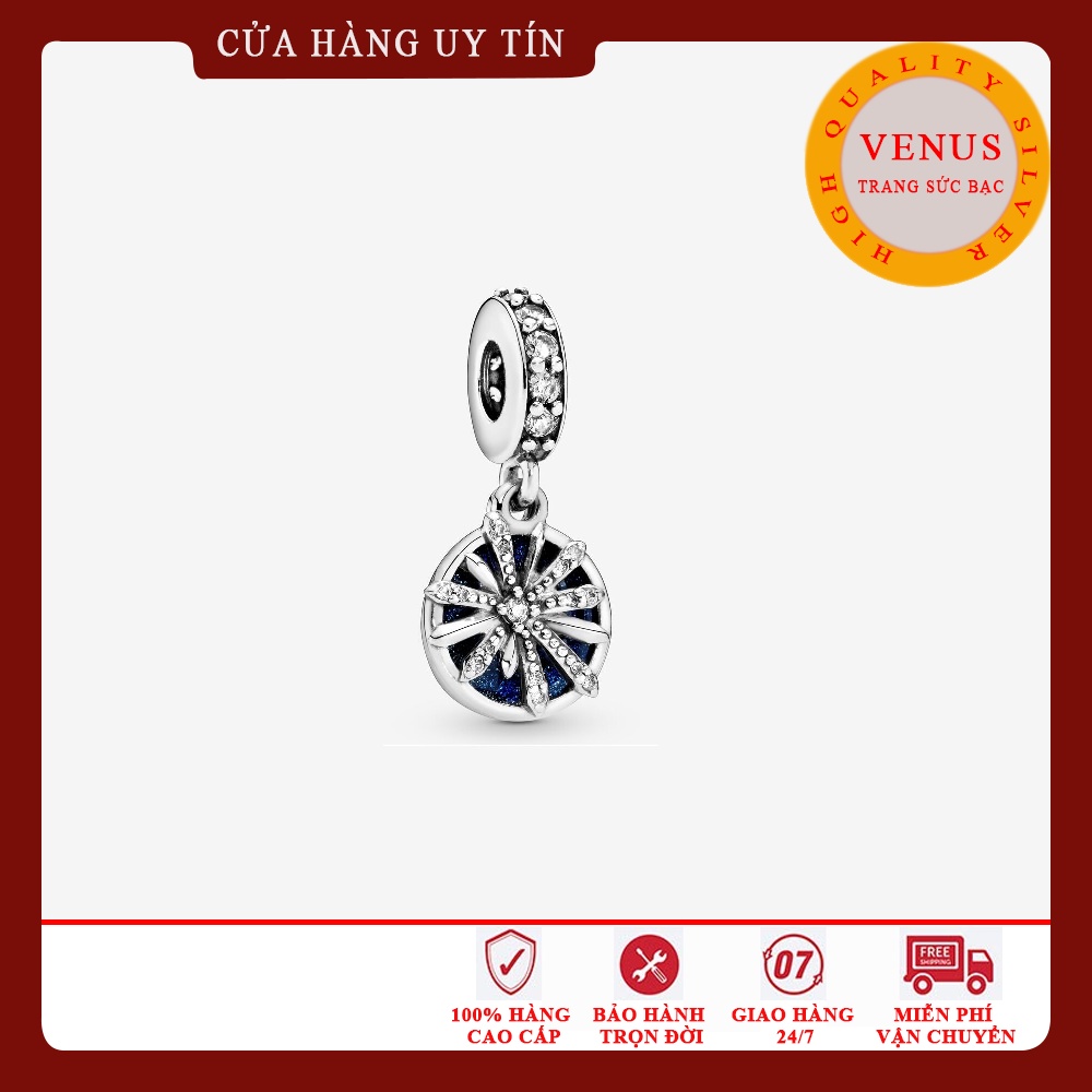 [Charm bạc 925 cao cấp] Charm treo hoa tuyết- Mã sản phẩm VENUSPH