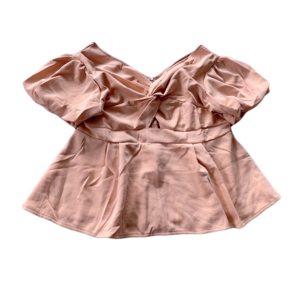 SET đồ bộ bigsize gồm áo peplum và quần lở 9 tấc chất thun dày dặn co dãn thoải mái, size L-XL-XXL, màu Đen_Đỏ_Nude
