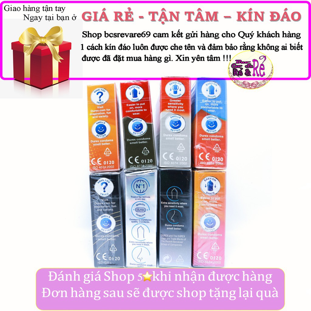 [ DEAL HOT] Combo 6 Hộp 18 cái Bao Cao Su KÉO DÀI CUỘC YÊU Durex Performa