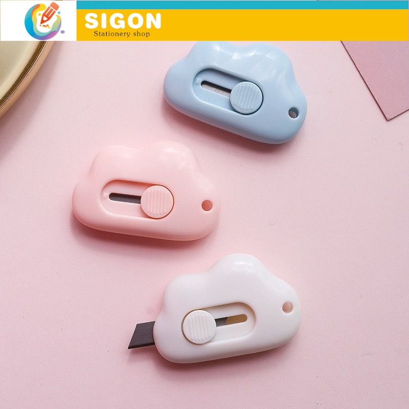 Dao DọC GiấY Dao Cắt Giấy Mini Hình Đám Mây Dễ Thương Tiện Dụng Cho Gia Đình/Văn Phòng