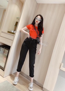Quần baggy jean co giãn