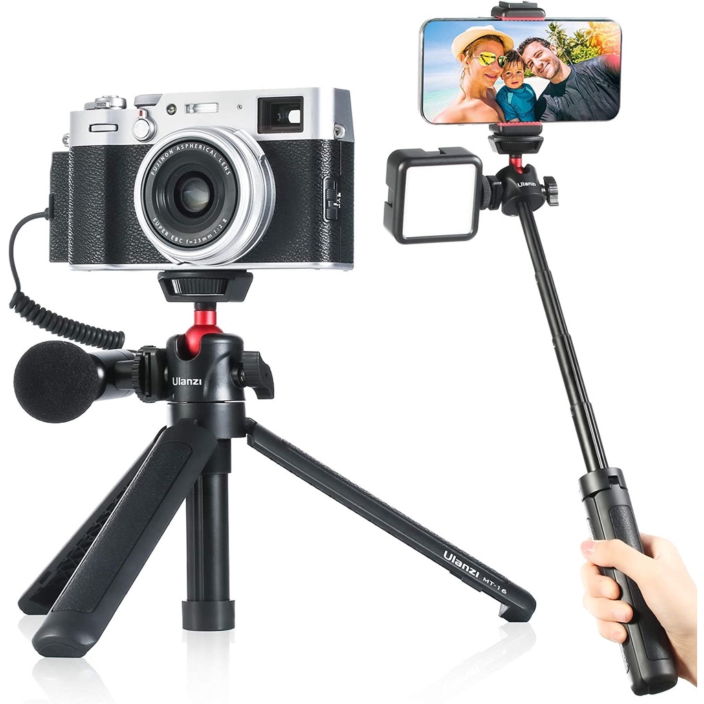 Ulanzi MT-16 - Tripod Quay Phim Cho Máy Ảnh, Điện Thoại, Có 4 Mức Độ Điều Chỉnh, Xoay 360° - Hàng Chính Hãng
