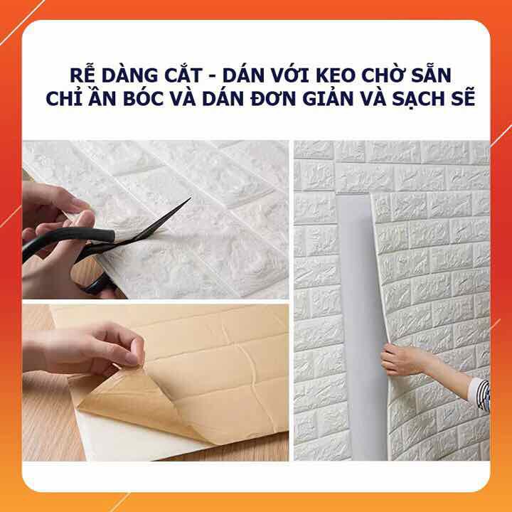 Sỉ lẻ xốp dán tường giả gạch 7k (kt 70x77cm)