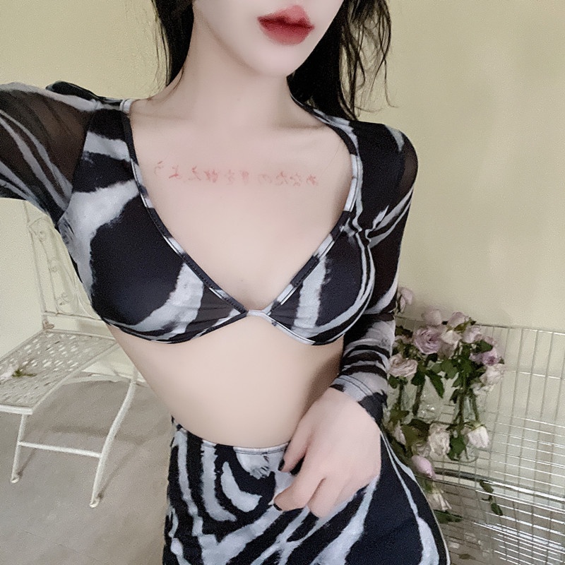 Đầm Dài Tay Cổ Chữ v Phong Cách Âu Mỹ Quyến Rũ