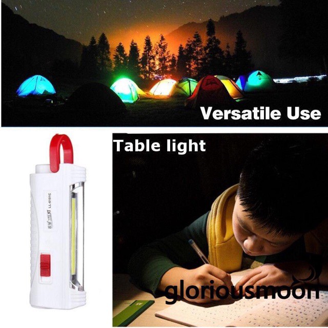 Đèn pin Năng lượng mặt trời 2 đèn led. Đèn dã ngoại. Đèn camping