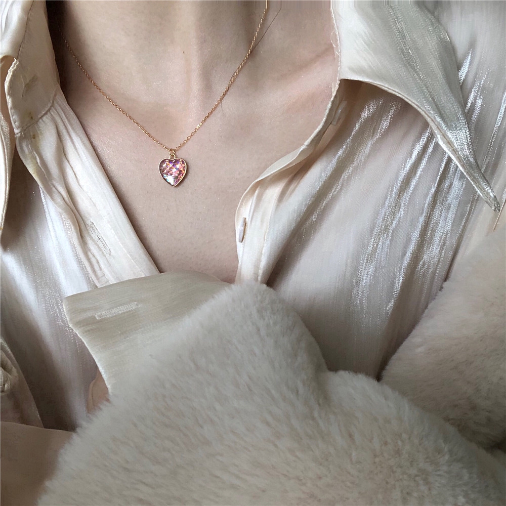 COD Dây Chuyền Hợp Kim Mặt Hình Trái Tim Xinh Xắn Cho Nữ