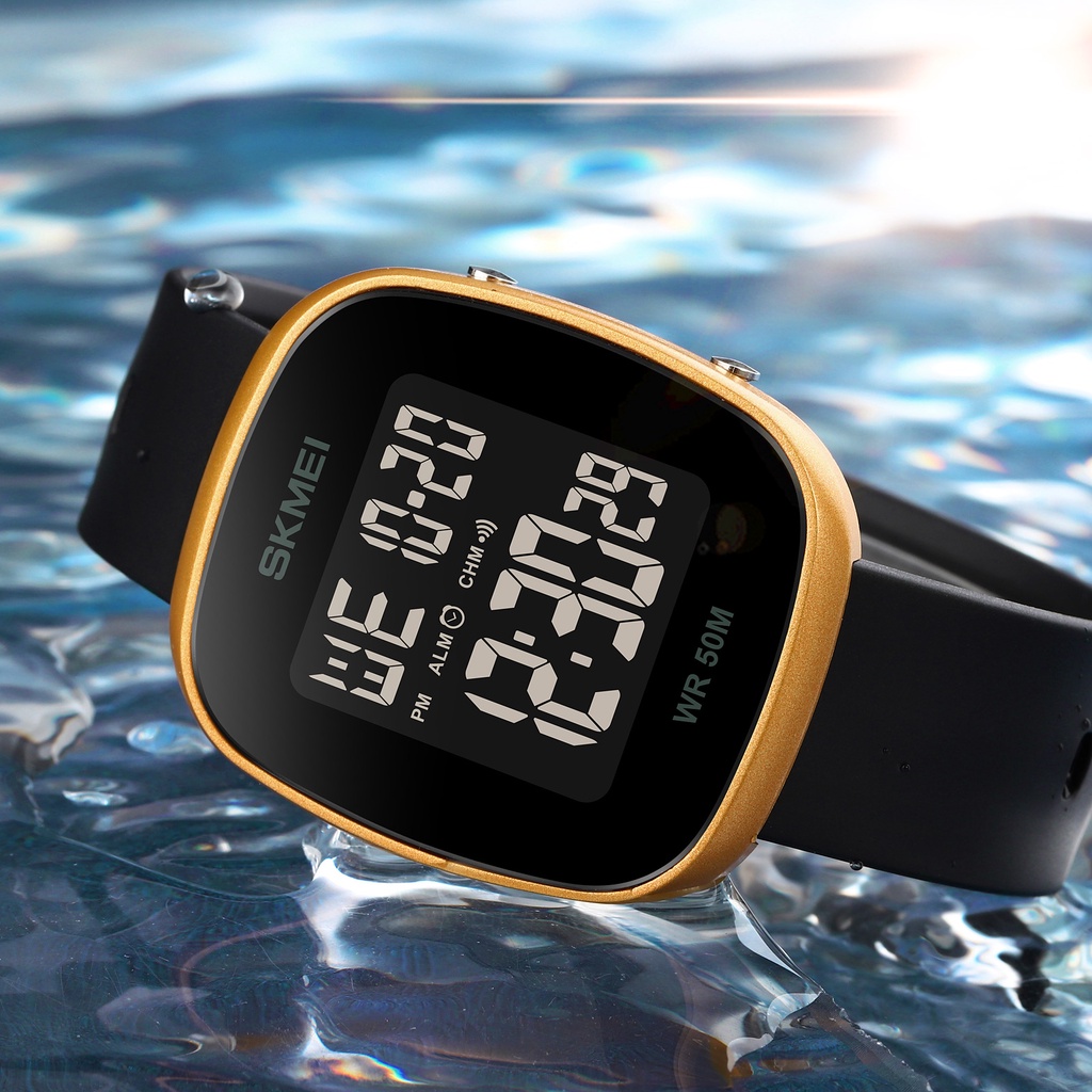 Đồng Hồ Điện Tử Chống Thấm Nước Có Đèn LED Cho Nam SKMEI