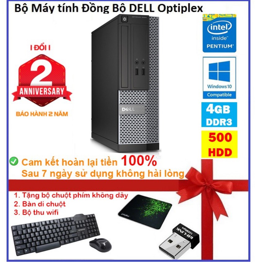 Case máy tính để bàn đồng bộ DEL CPU G620 - RAM 4GB - SSD 240GB - SSD 120GB - HDD 250GB | BigBuy360 - bigbuy360.vn