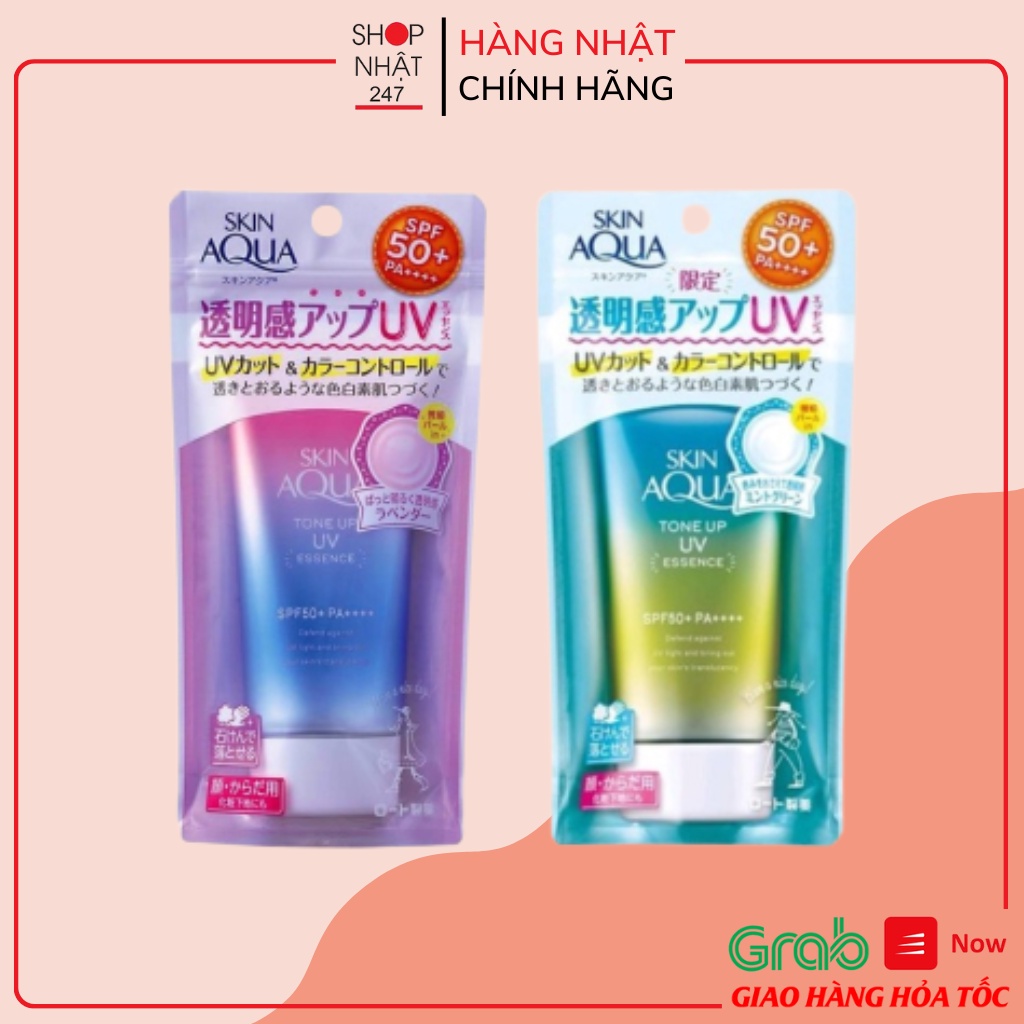[Hỏa Tốc HN] Kem chống nắng Skin Aqua Tone UP UV SPF 50+ PA++++ 80g nội địa Nhật Bản
