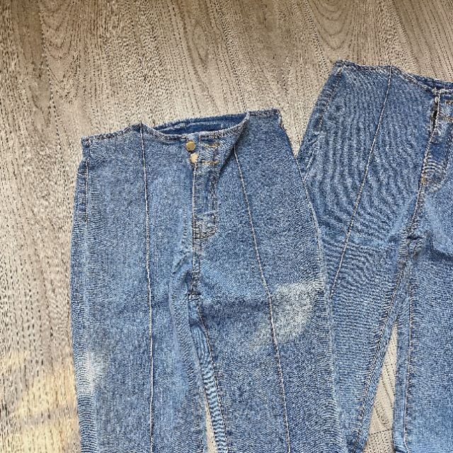 [ Freeship 50k ] Quần jeans gân 2 cúc dãn_397