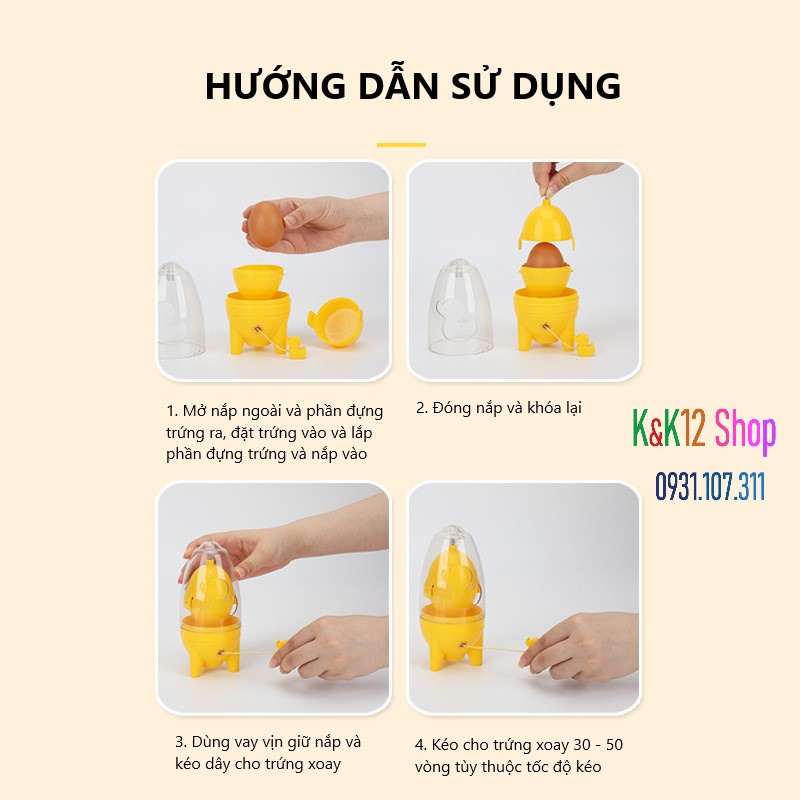 Máy lắc trộn trứng. Dụng cụ đánh trứng, lắc trứng, quay trứng,bằng tay mini trộn lòng trắng với lòng đỏ kéo tay.